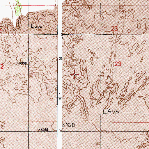 Topographic Map of San Francisco Volcanic Field (historical), AZ