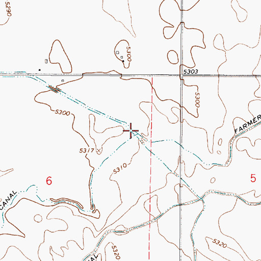 Topographic Map of Farmers Own Canal, ID
