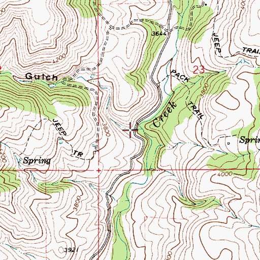 Topographic Map of Fir Gulch, ID