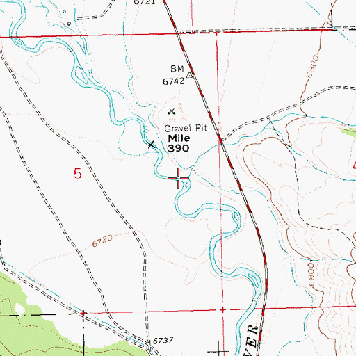 Topographic Map of Fisher Creek, ID