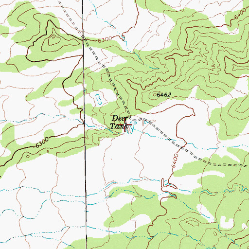 Topographic Map of Deer Tank, AZ