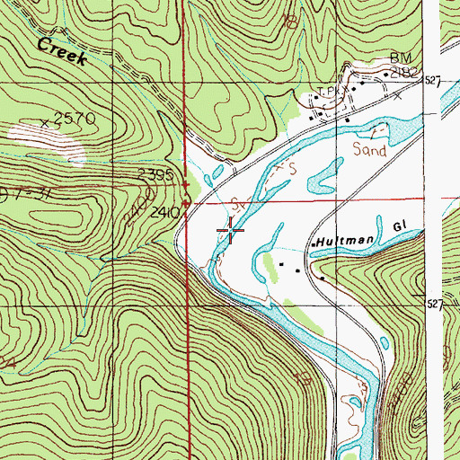 Topographic Map of Freeman Eddy, ID