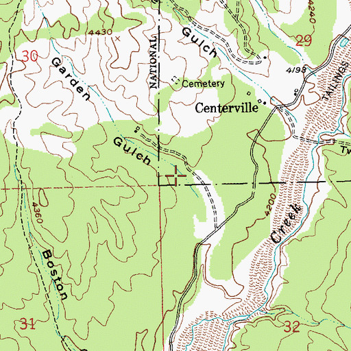 Topographic Map of Garden Gulch, ID
