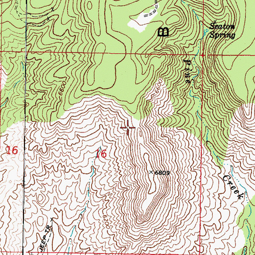 Topographic Map of Apple Orchard Spring, AZ