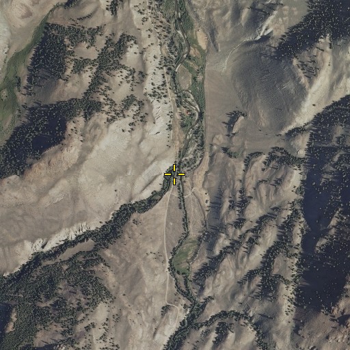 Aerial/Satellite Image of Germania Creek, ID