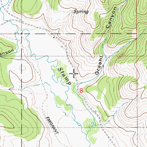 Topographic Map of Graehl Canyon, ID
