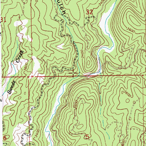 Topographic Map of Greer Gulch, ID