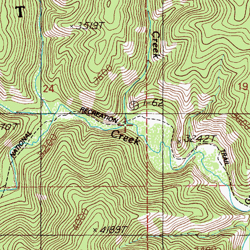 Topographic Map of Griffin Creek, ID