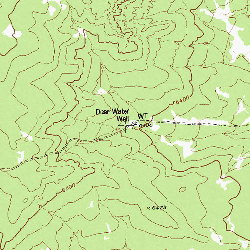 Topographic Map of Deer Water Well, AZ