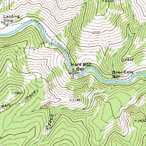 Topographic Map of Hard Boil Bar, ID