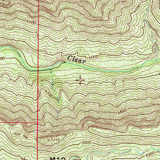 Topographic Map of Clear Creek Number Two Spring, AZ