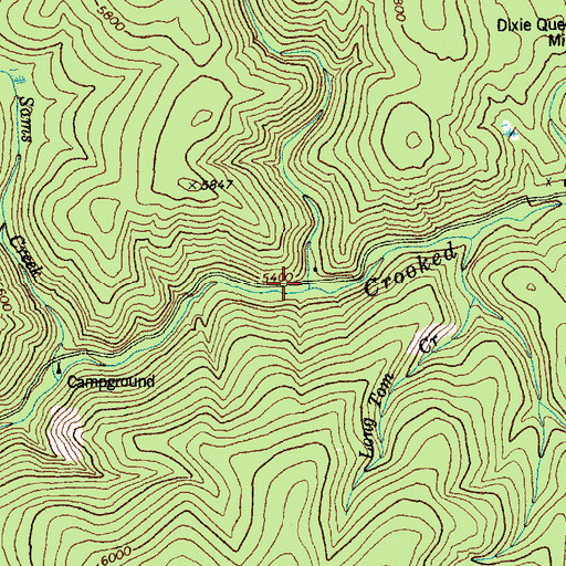 Topographic Map of Hundred Dollar Gulch, ID