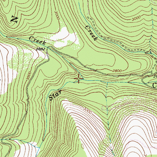 Topographic Map of Idamont Creek, MT