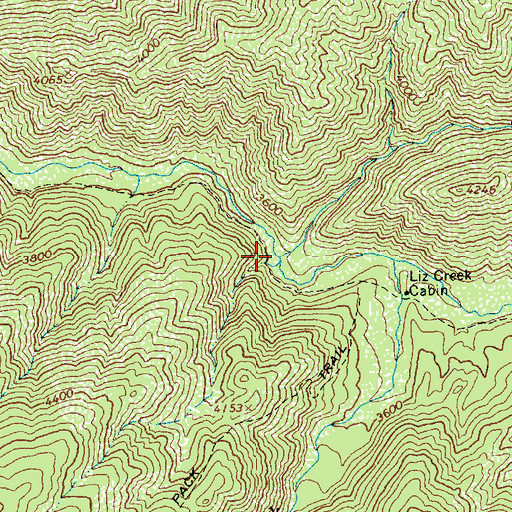 Topographic Map of Jam Creek, ID