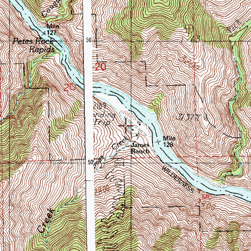 Topographic Map of James Ranch, ID