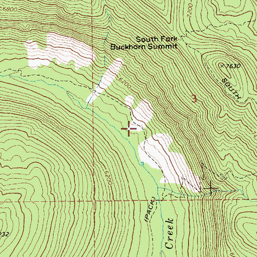 Topographic Map of Kennally Creek Trail, ID