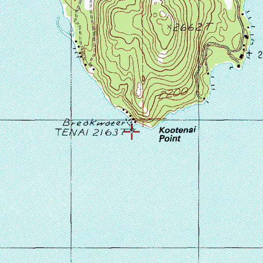 Topographic Map of Kootenai Point, ID