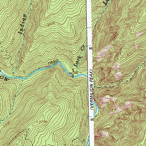 Topographic Map of Lark Creek, ID