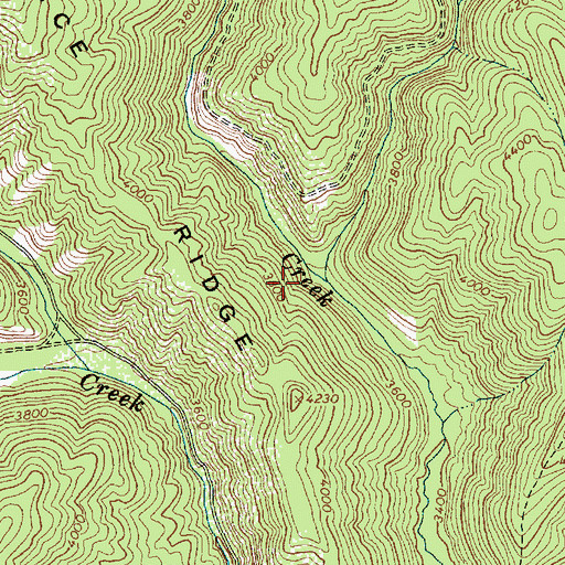 Topographic Map of Laundry Creek, ID