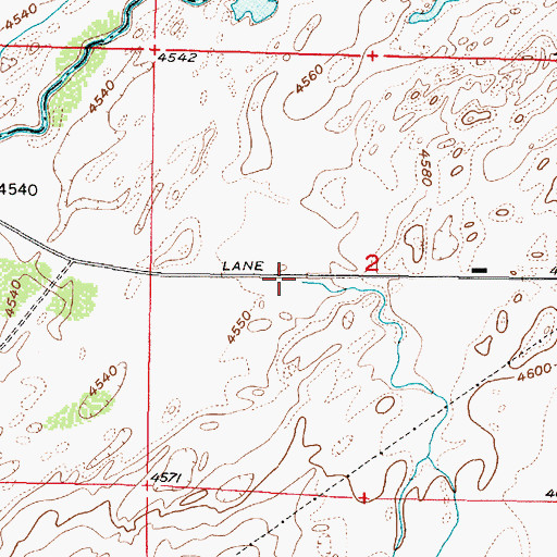 Topographic Map of Lincoln Creek, ID