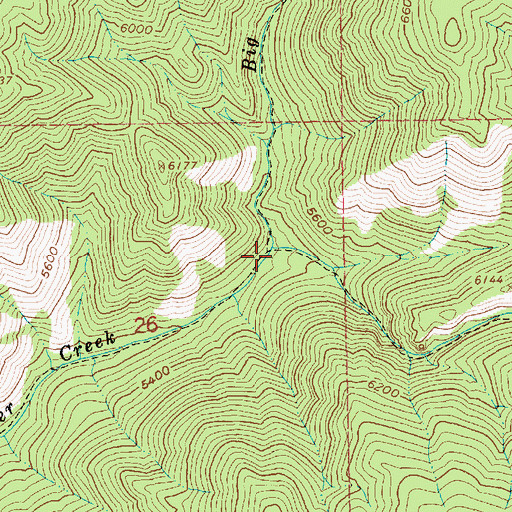 Topographic Map of Little Deer Creek, ID
