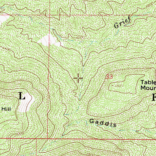 Topographic Map of Grief Hills Spring Number One, AZ