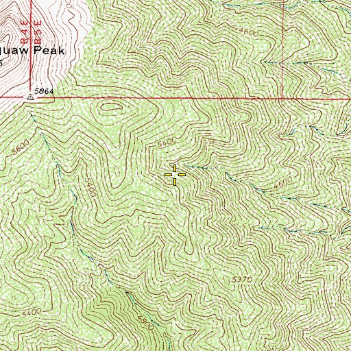 Topographic Map of Lithograph Spring, AZ