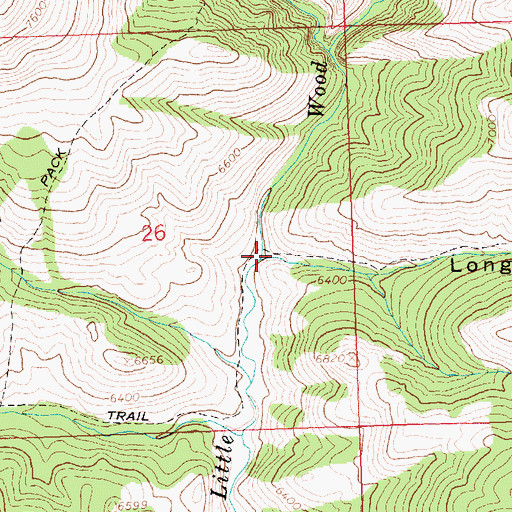 Topographic Map of Long Gulch, ID