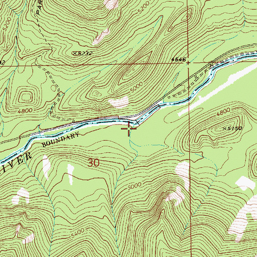 Topographic Map of Loosum Creek, ID
