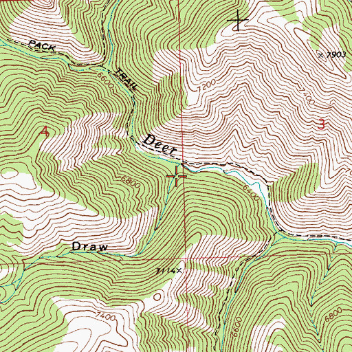 Topographic Map of Lost Draw, ID
