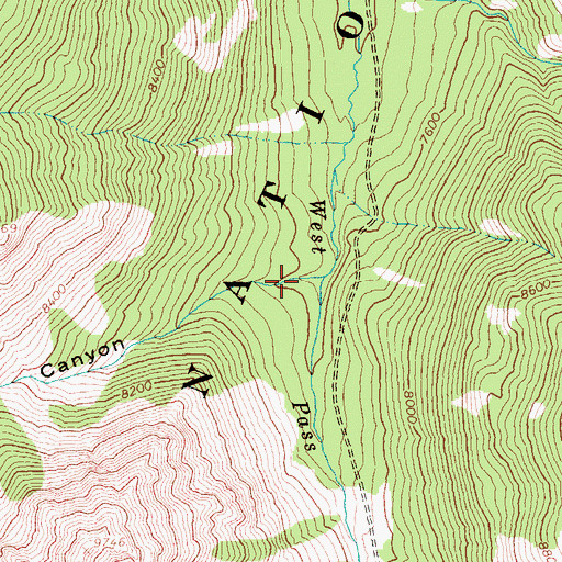 Topographic Map of Lost Mine Canyon, ID