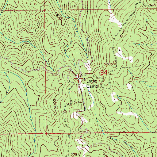Topographic Map of Lytle Camp, ID
