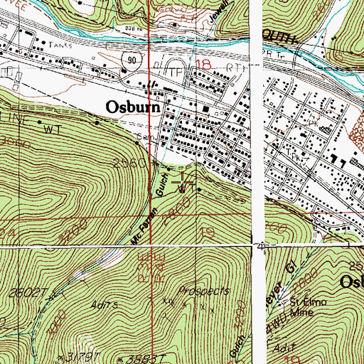Topographic Map of McFarren Gulch, ID