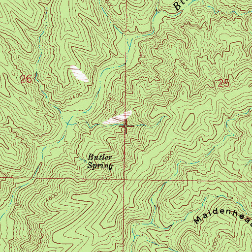 Topographic Map of Pine Spring, AZ