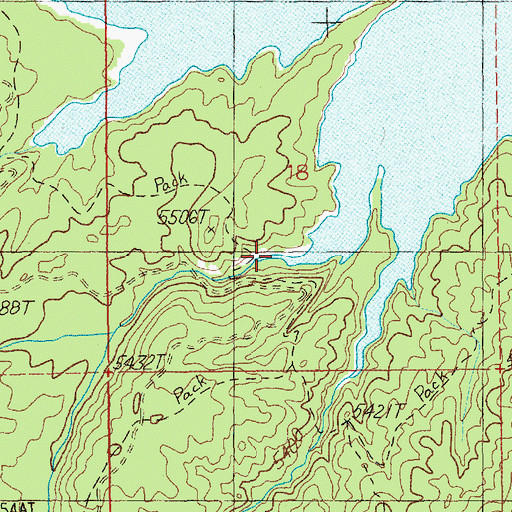 Topographic Map of Moulding Creek, ID