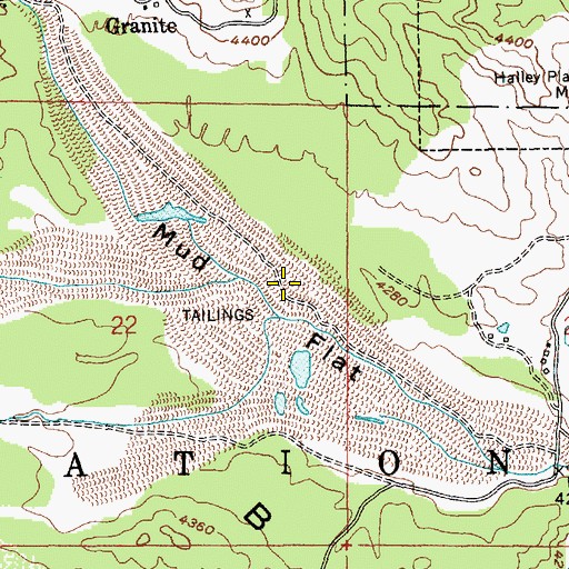 Topographic Map of Mud Flat, ID