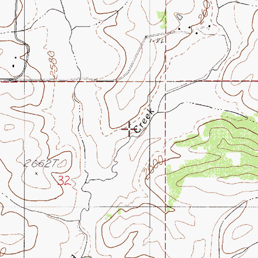 Topographic Map of Nelson Creek, ID