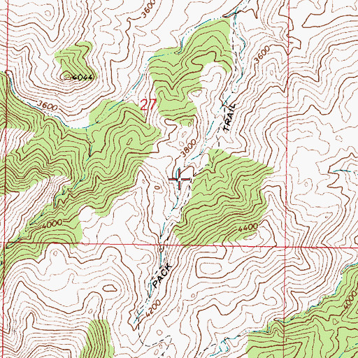 Topographic Map of Seal Mountain Trail, AZ
