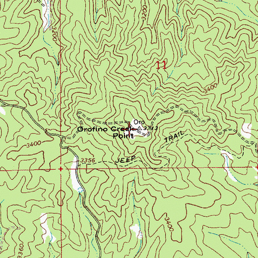 Topographic Map of Orofino Creek Point, ID