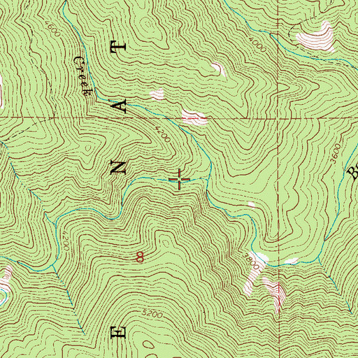 Topographic Map of Pony Creek, ID