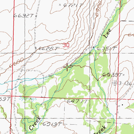 Topographic Map of Porcupine Creek, ID