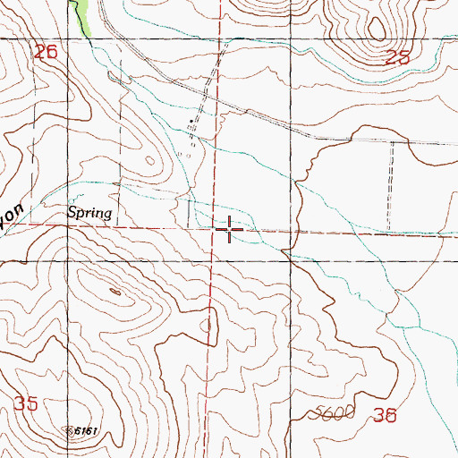 Topographic Map of Price Canyon, ID