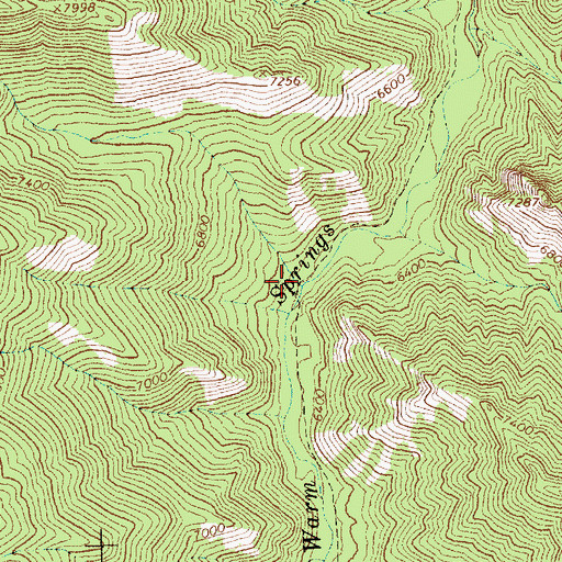 Topographic Map of Prospect Creek, ID