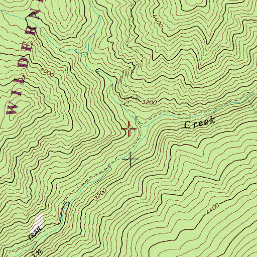 Topographic Map of Rainey Creek, ID