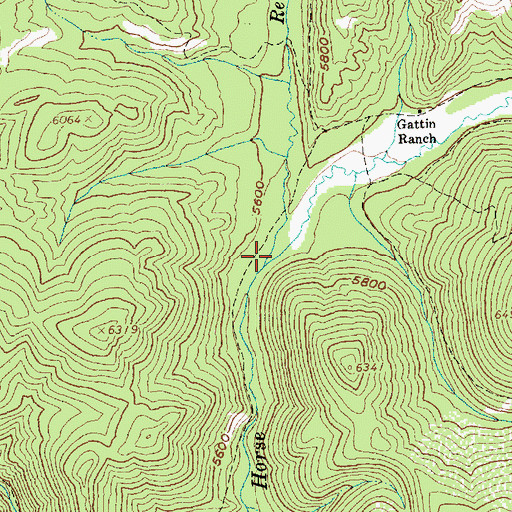 Topographic Map of Reynolds Creek, ID