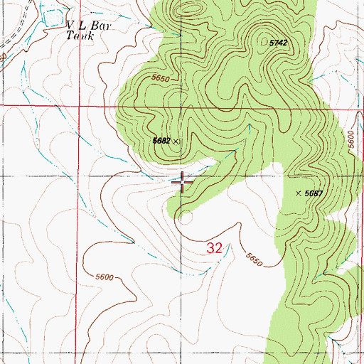 Topographic Map of Willow Wash Spring, AZ