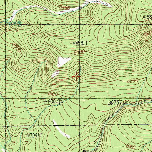 Topographic Map of Apalee Spring, AZ