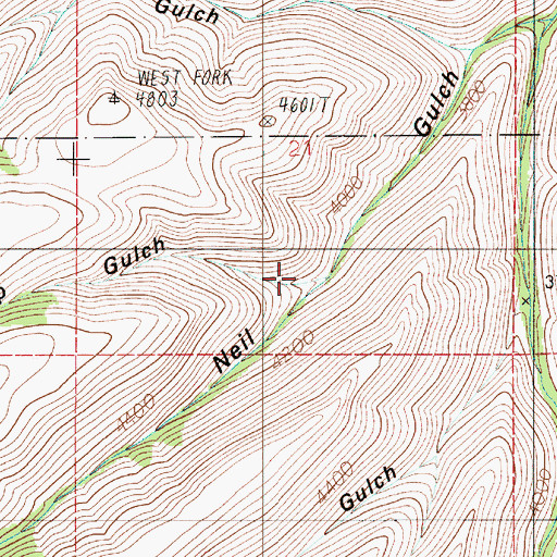 Topographic Map of Sheep Camp Glacier, ID