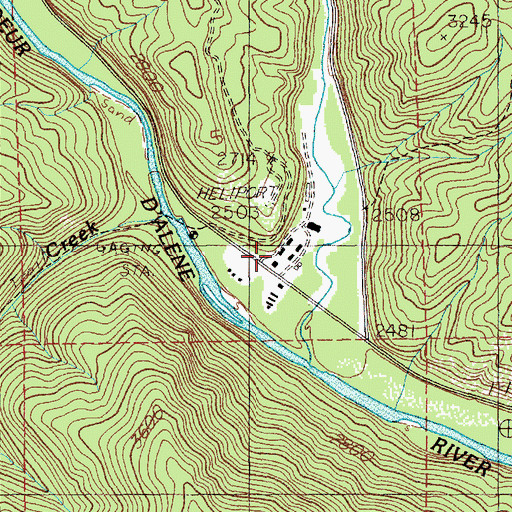 Topographic Map of Shoshone Forest Camp, ID