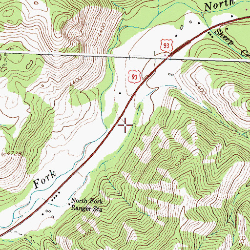 Topographic Map of Stein Gulch, ID